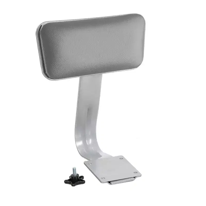 Hampden Furnishings Lot de 2 tabourets de bar 76 cm avec dossier collection Otto, gris : Vinyle rembourré, cadre en acier, capacité 136 kg