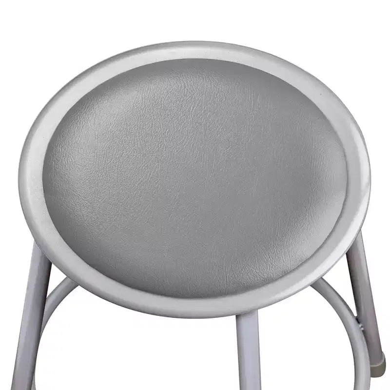 Hampden Furnishings Lot de 2 tabourets de bar 76 cm avec dossier collection Otto, gris : Vinyle rembourré, cadre en acier, capacité 136 kg