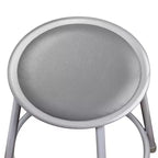 Hampden Furnishings Lot de 2 tabourets de bar 76 cm avec dossier collection Otto, gris : Vinyle rembourré, cadre en acier, capacité 136 kg