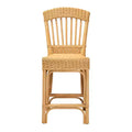 bali & pari Barito Natural Rattan Counter Height Barstool: Bohemian Design, No Assembly Required