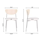Lot de 2 chaises de salle à manger modernes Jari Lifestorey du milieu du siècle