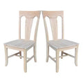 Set of 2 Elle Armless Chairs Unfinished - International Concepts