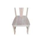 Lot de 2 chaises sans accoudoirs Elle non finies - International Concepts