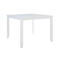 Shelby Solid Wood Traditional Square Counter Height Dining Table White - Powell