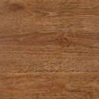Ensemble de salle à manger rond 5 pièces Buylateral Crenshaw avec chaises à coussin en lin Driftwood : Bois d'hévéa massif, chaises à coussin en lin