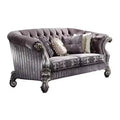 76" Versailles Sofa Velvet and Antique Platinum - Acme Furniture