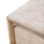 HOMES: Inside + Out Ensemble 3 pièces de 2 tables de chevet et commode en bois Neovesi Chêne Boho