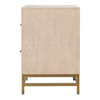 HOMES: Inside + Out Ensemble 3 pièces de 2 tables de chevet et commode en bois Neovesi Chêne Boho
