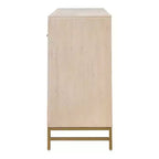 HOMES: Inside + Out Ensemble 3 pièces de 2 tables de chevet et commode en bois Neovesi Chêne Boho