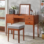 Coiffeuse Lifestorey Parc avec tabouret Chêne