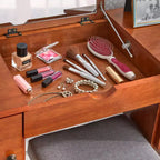 Coiffeuse Lifestorey Parc avec tabouret Chêne