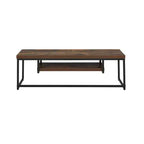 Bob TV Stand for TVs up to 47" Weathered Oak/Black Metal Finish - Acme Furniture