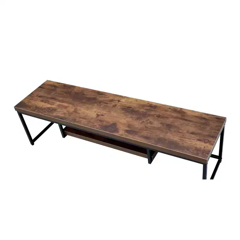 Meuble TV Bob pour téléviseurs jusqu'à 47" Finition chêne vieilli/métal noir - Acme Furniture