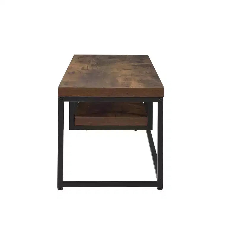 Meuble TV Bob pour téléviseurs jusqu'à 47" Finition chêne vieilli/métal noir - Acme Furniture