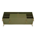 Meuble TV Dumbo Manhattan Comfort 63 po pour téléviseurs jusqu'à 60 po, vert olive