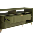 Meuble TV Dumbo Manhattan Comfort 63 po pour téléviseurs jusqu'à 60 po, vert olive