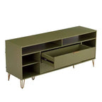 Meuble TV Dumbo Manhattan Comfort 63 po pour téléviseurs jusqu'à 60 po, vert olive