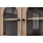 Crédence et huche en bois moderne Collection Laurel Marron clair - Martin Furniture : Brossé, Panneaux cintrés