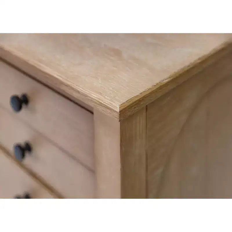 Crédence et huche en bois moderne Collection Laurel Marron clair - Martin Furniture : Brossé, Panneaux cintrés