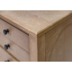 Crédence et huche en bois moderne Collection Laurel Marron clair - Martin Furniture : Brossé, Panneaux cintrés
