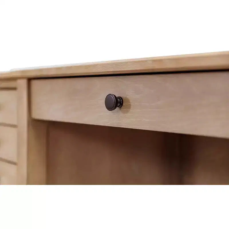 Crédence et huche en bois moderne Collection Laurel Marron clair - Martin Furniture : Brossé, Panneaux cintrés