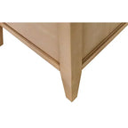 Crédence et huche en bois moderne Collection Laurel Marron clair - Martin Furniture : Brossé, Panneaux cintrés