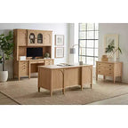 Crédence et huche en bois moderne Collection Laurel Marron clair - Martin Furniture : Brossé, Panneaux cintrés