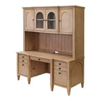 Crédence et huche en bois moderne Collection Laurel Marron clair - Martin Furniture : Brossé, Panneaux cintrés