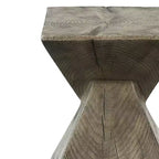Table d'appoint Zahi 13 po Fini chêne vieilli - Acme Furniture : Rectangle moderne en ciment, conception peu encombrante