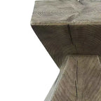 Table d'appoint Zahi 13 po Fini chêne vieilli - Acme Furniture : Rectangle moderne en ciment, conception peu encombrante