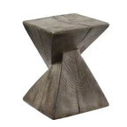 Table d'appoint Zahi 13 po Fini chêne vieilli - Acme Furniture : Rectangle moderne en ciment, conception peu encombrante
