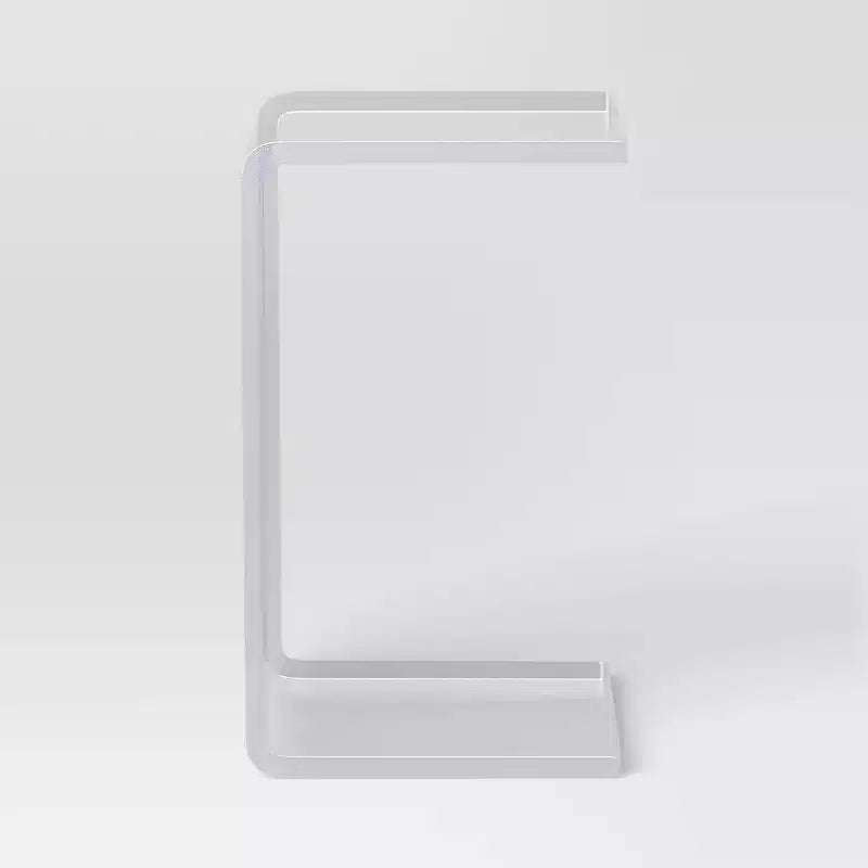 Table d'appoint en acrylique en forme de C transparent – Room Essentials™