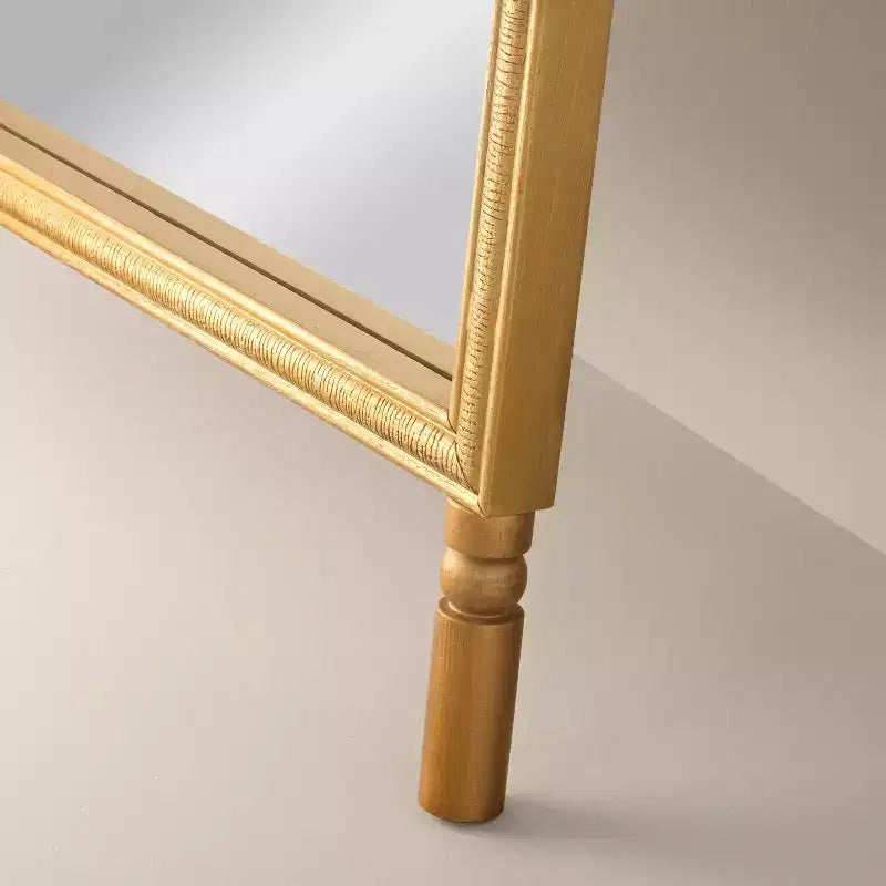 Miroir en bois à cadre cintré 71,1 x 177,8 cm Laiton – Hearth & Hand™ avec Magnolia
