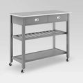 Chloe Stainless Steel Top Kitchen Island Cart - Crosley