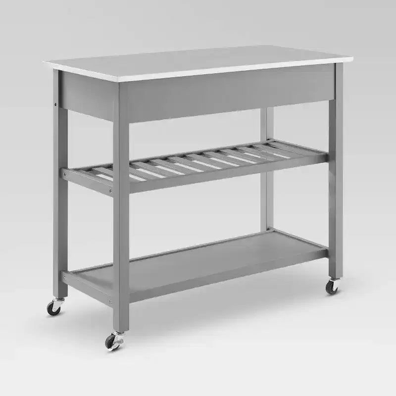 Dessertes de cuisine Chloe en acier inoxydable - Crosley