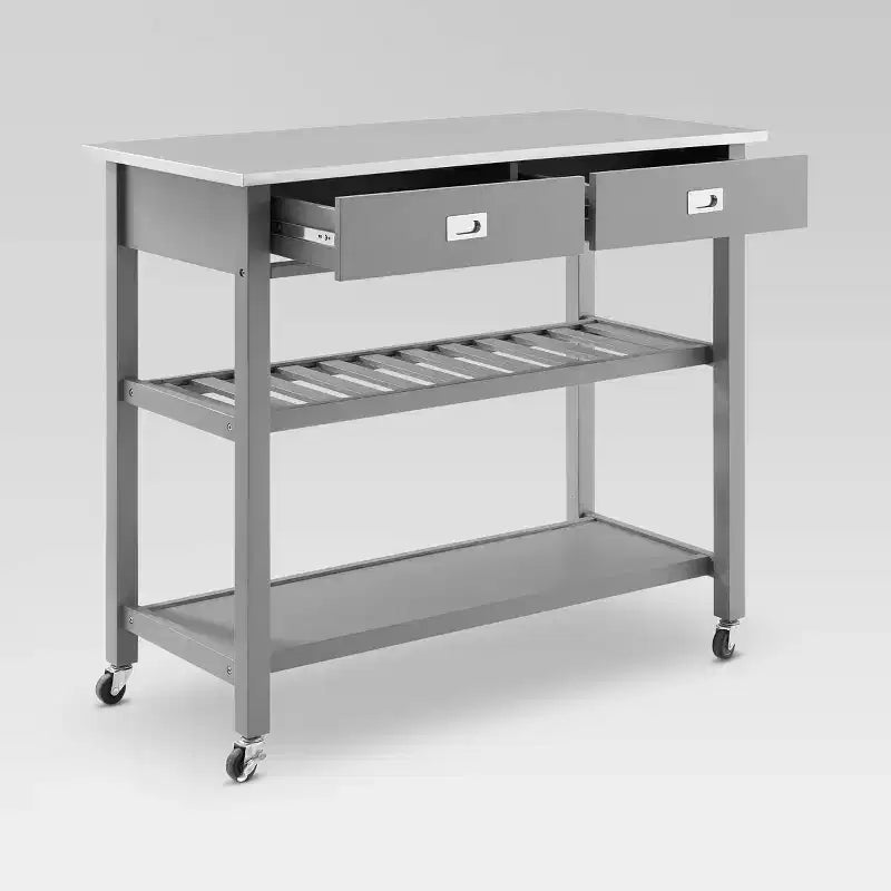 Dessertes de cuisine Chloe en acier inoxydable - Crosley