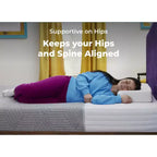 Matelas en mousse à mémoire de forme 3 couches rafraîchissant et respirant Pillow Cube pour dormeurs latéraux avec soutien des hanches, du cou et des épaules et housse de matelas