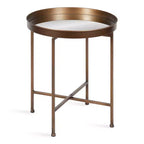 Kate and Laurel Celia Round Metal Side Table