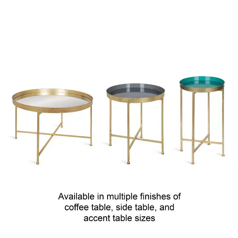 Table d'appoint ronde en métal Kate et Laurel Celia
