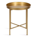 Table d'appoint ronde en métal Kate et Laurel Celia