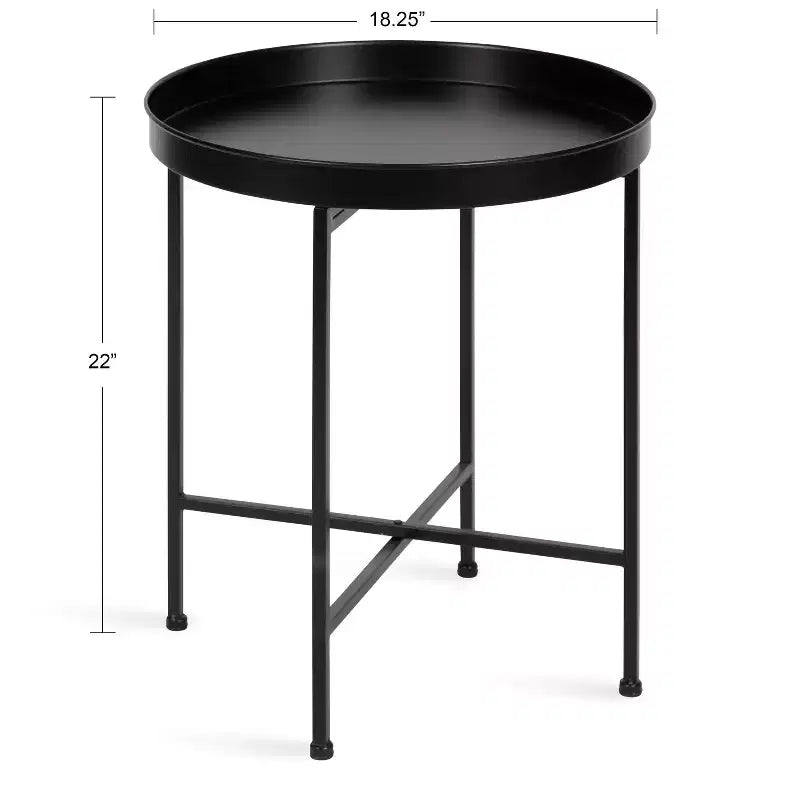 Table d'appoint ronde en métal Kate et Laurel Celia
