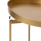 Table d'appoint ronde en métal Kate et Laurel Celia