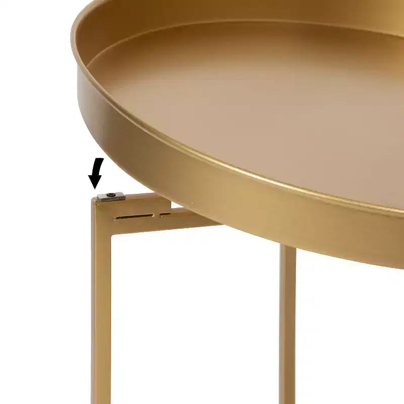 Table d'appoint ronde en métal Kate et Laurel Celia