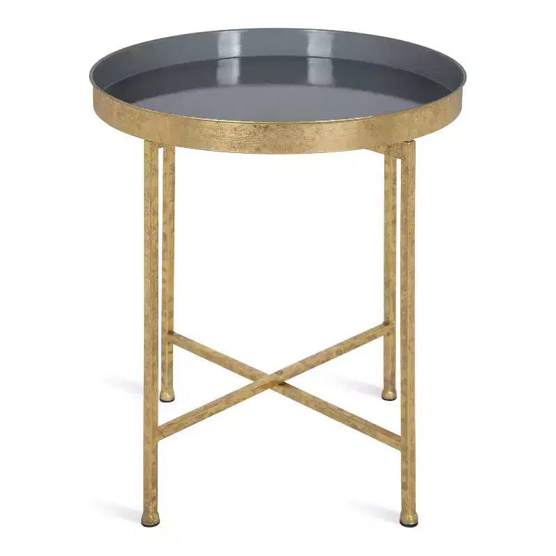 Table d'appoint ronde en métal Kate et Laurel Celia
