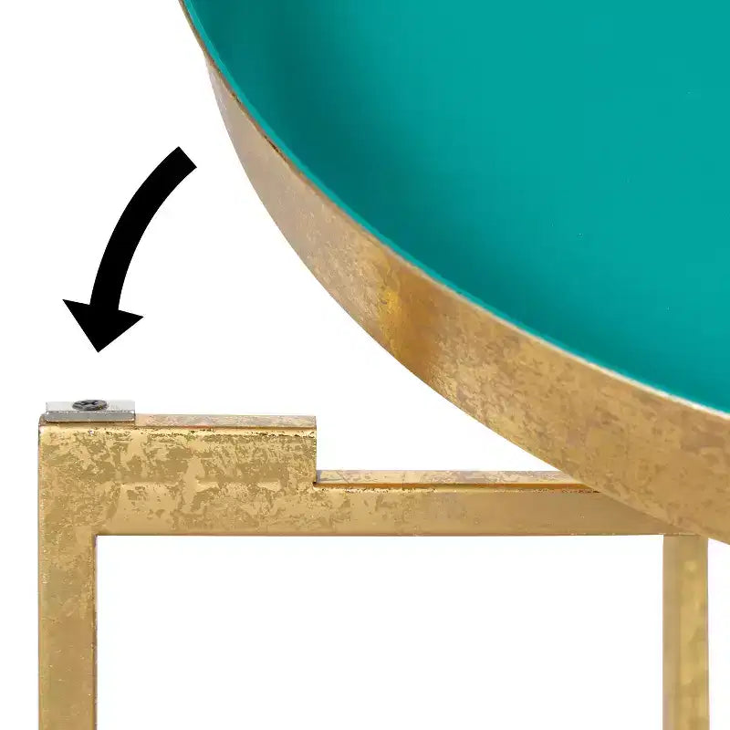 Table d'appoint ronde en métal Kate et Laurel Celia