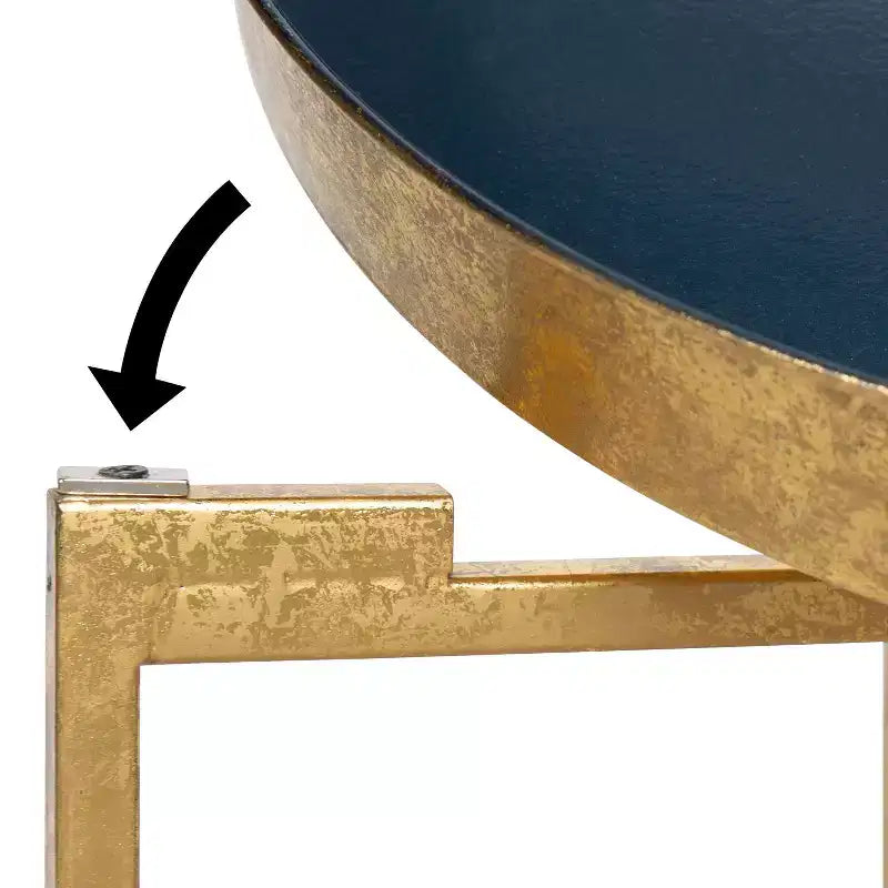 Table d'appoint ronde en métal Kate et Laurel Celia