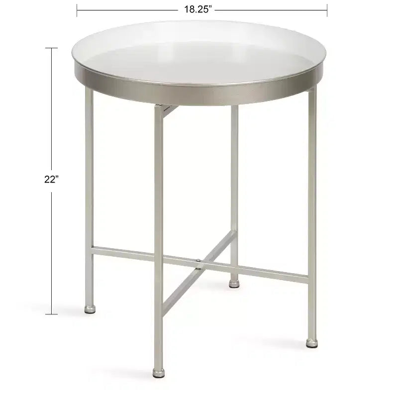 Table d'appoint ronde en métal Kate et Laurel Celia