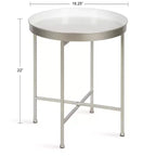 Table d'appoint ronde en métal Kate et Laurel Celia