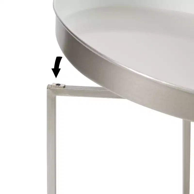 Table d'appoint ronde en métal Kate et Laurel Celia