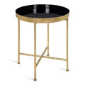 Table d'appoint ronde en métal Kate et Laurel Celia
